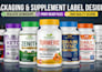 peptide label 3d mockup product label peptide vial label supplement label design